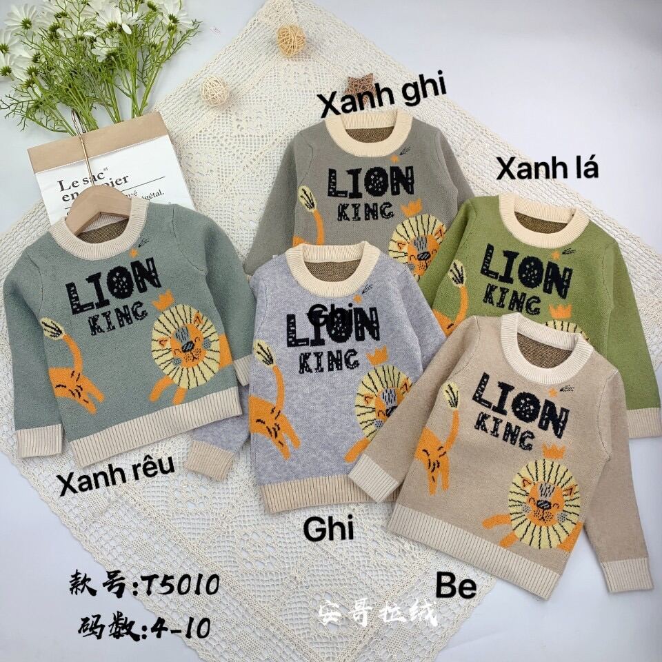 Áo len lion siêu đẹp cho bé