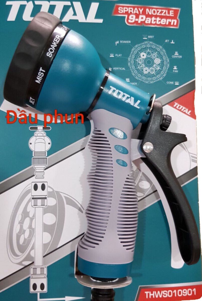 3/4inch vòi phun nước máy xịt rửa total thws010901