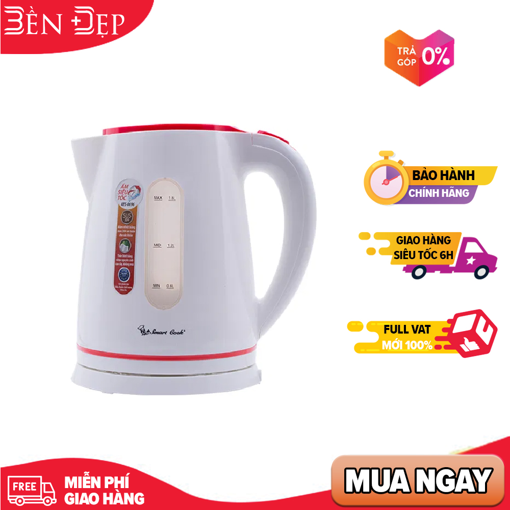 Ấm siêu tốc Elmich- Smartcook KES- 0696 (Giá áp dụng giao tại HN, HCM& các tỉnh liên hệ shop)