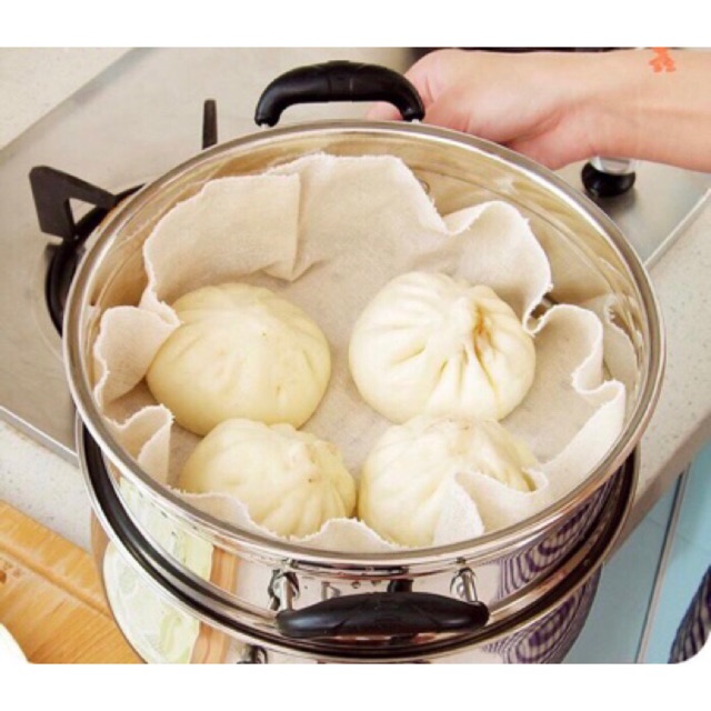 Khăn vải hấp bánh bao, màn thầu, sủi cảo (Lót và phủ bánh) - Khăn hấp đậu, hấp xôi