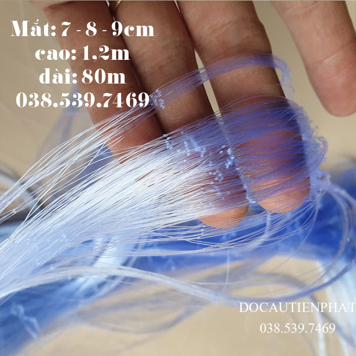 Lưới đánh cá ba màn cao 1m2  sợi lưới 15 Thái lan siêu bền