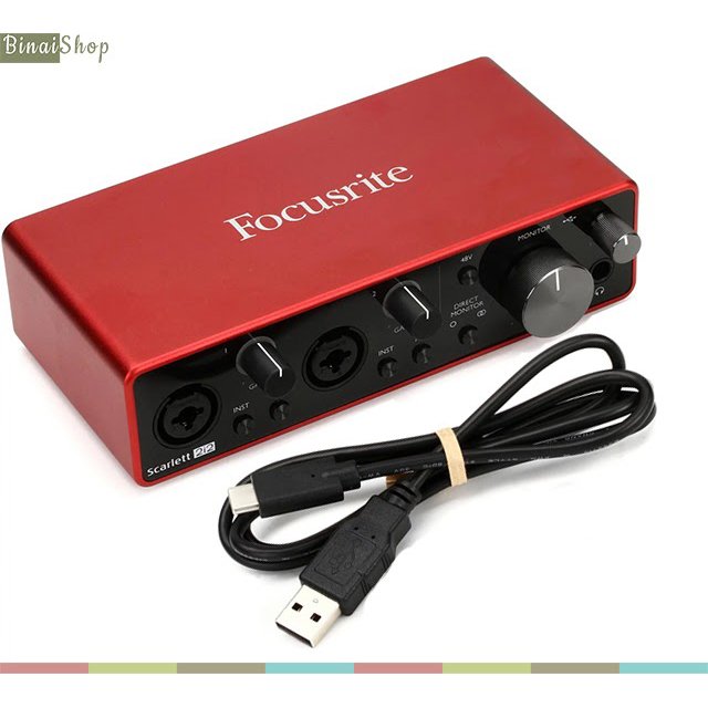 Audio interface chuyên nghiệp Focusrite Scarlett 2i2 Gen3