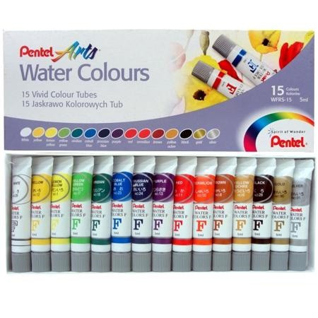 [Rẻ] Màu Nước Pentel 12/15/18/24 Màu - 5Ml/ Tuýp ( 100% Hàng )
