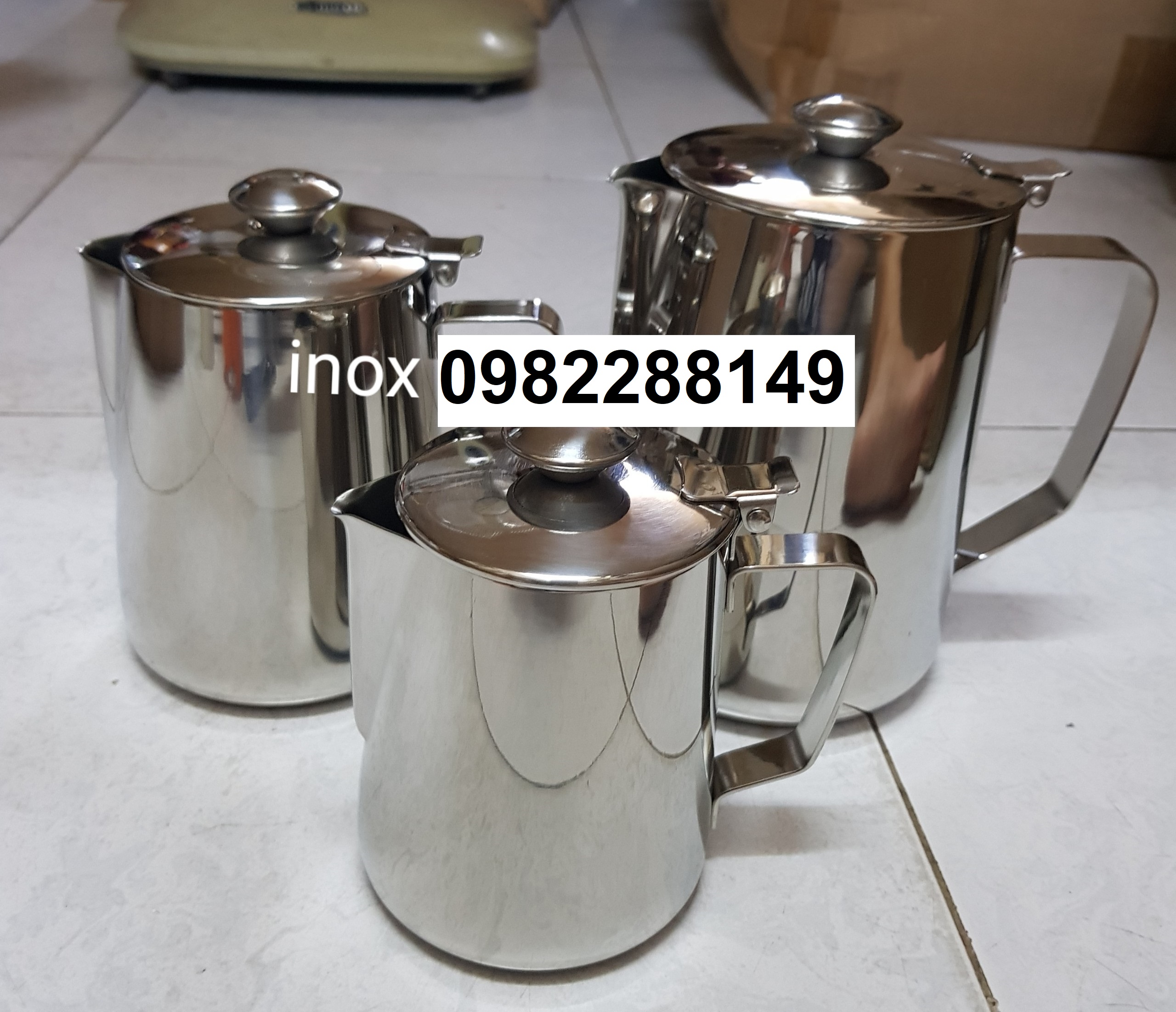 CA ĐÁNH SỮA INOX CAO CẤP CÓ NẮP ĐỦ DUNG TÍCH