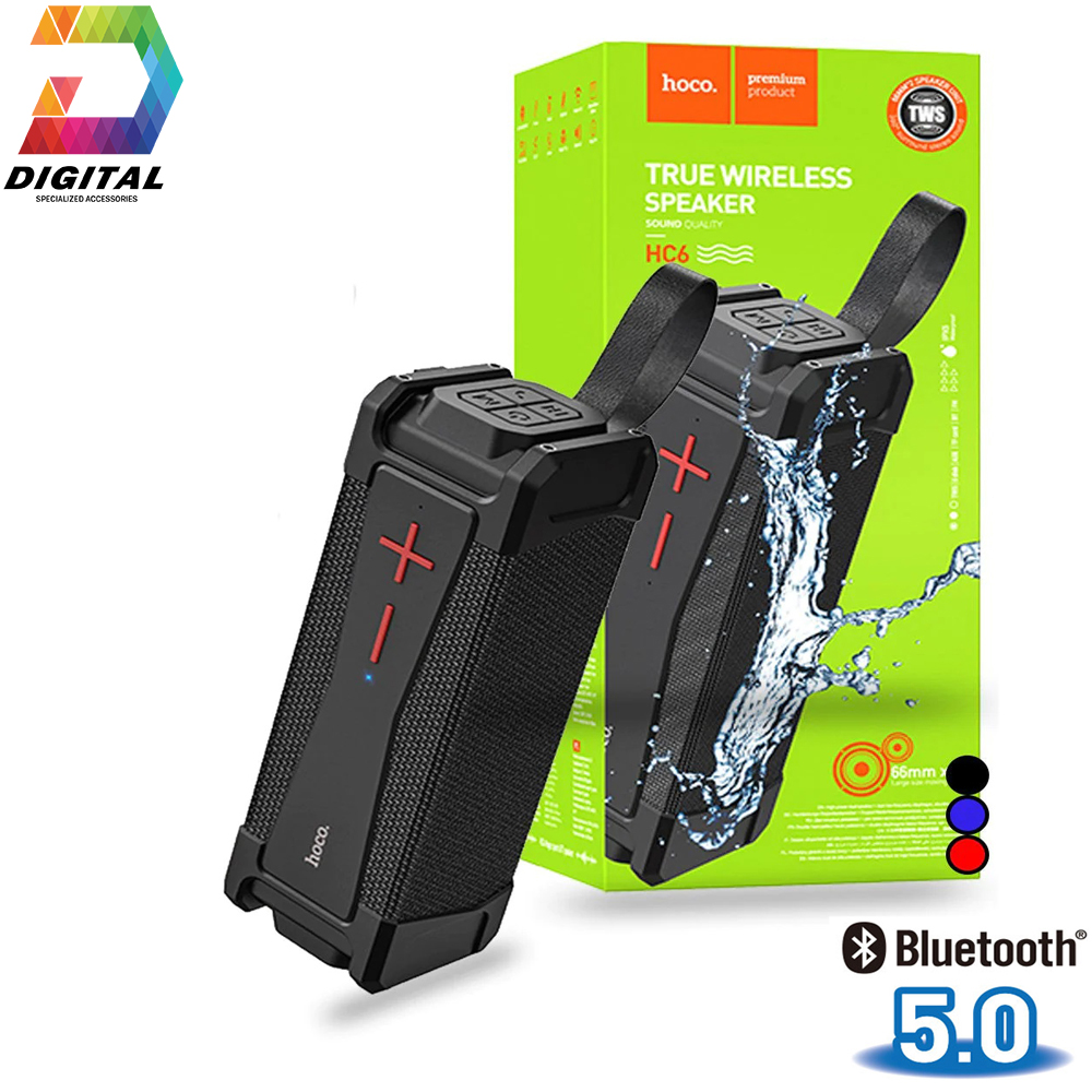 Genuine Hoco HC6 Bluetooth Speaker V5.0 TWS Waterproof IPX5