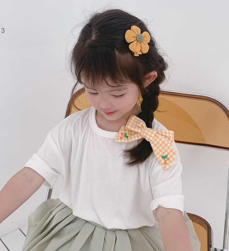 Kẹp tóc nơ gấp tóc xinh xắn Hàn Quốc