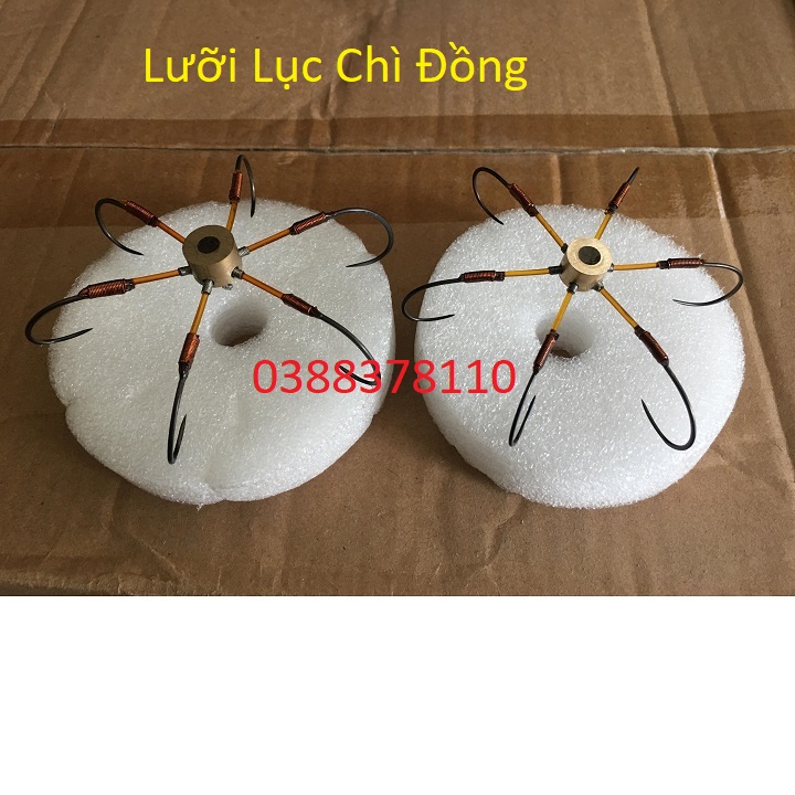 Lưỡi câu cá, lưỡi lục chì đồng, chì đúc đồng