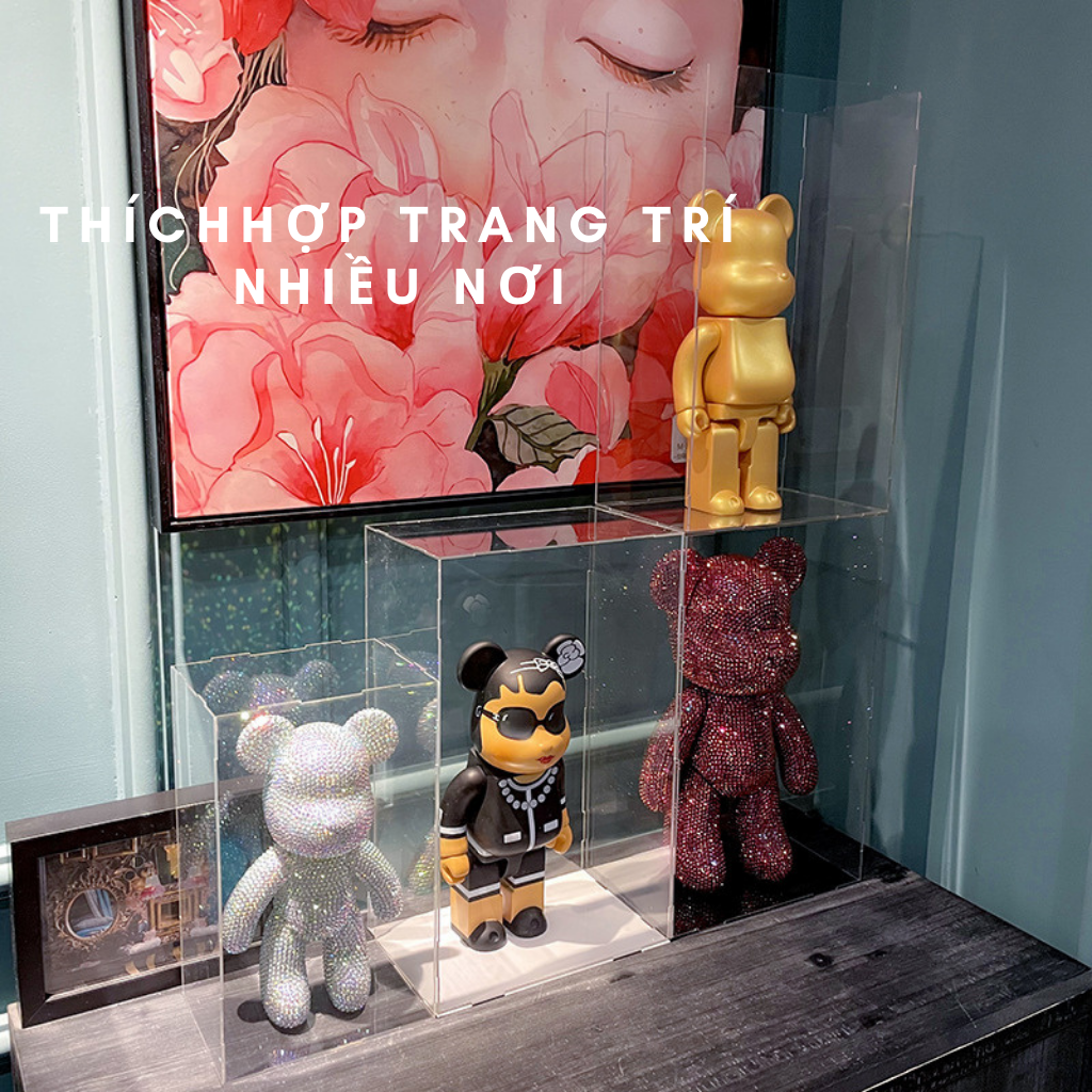 Gấu đính đá - Bearbrick đính đá siêu xinh