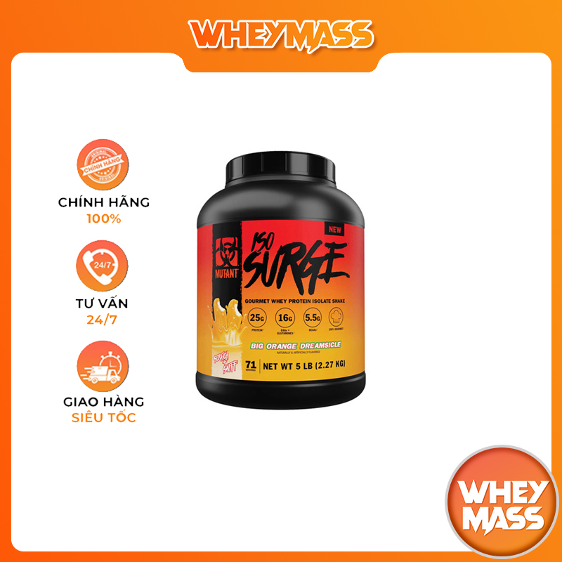 Sữa Tăng Cơ Mutant ISO SURGE 5 LBS (2.34kg)