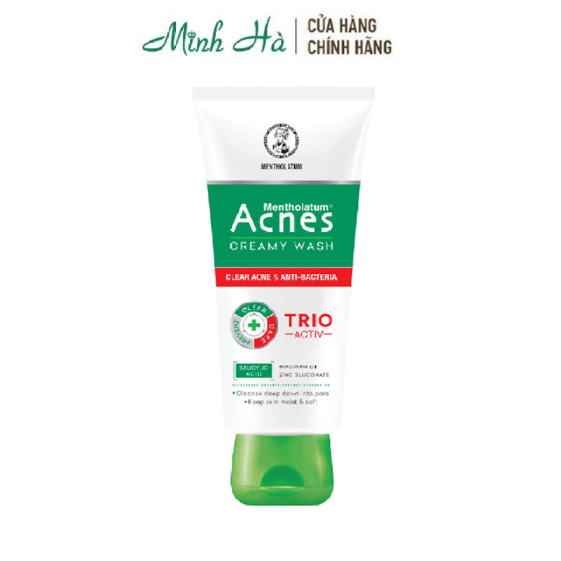 Kem rửa mặt ngừa mụn Acnes Creamy Wash Clear Acne & Anti-Bacteria 50g giá rẻ