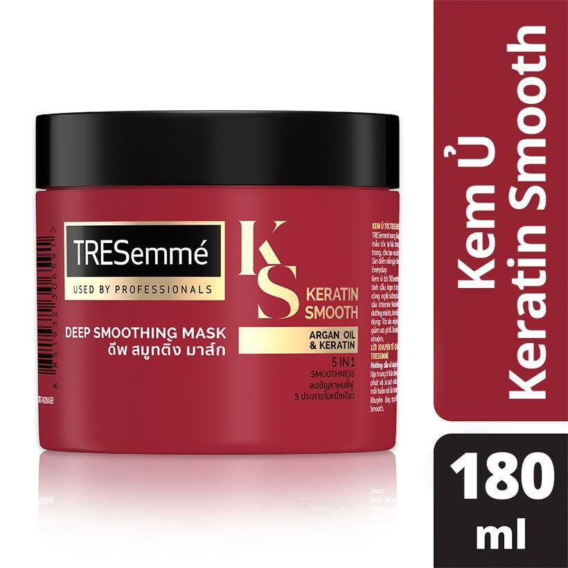 Kem ủ tóc TRESemme Keratin Smooth vào nếp mềm mượt 180ml