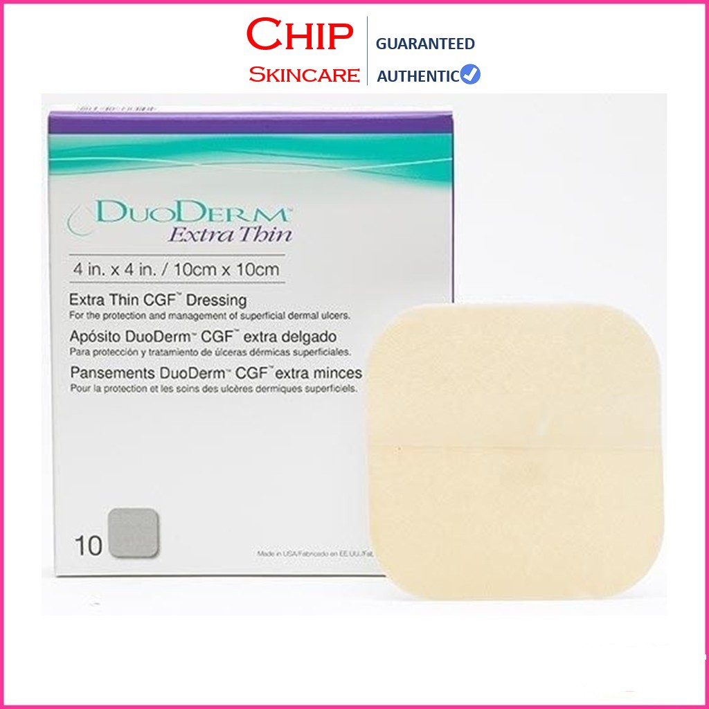[10cmx10cm] Miếng Dán Mụn DuoDERM - Hydrocolloid Dressing DuoDerm Extra Thin nhanh lành mụn
