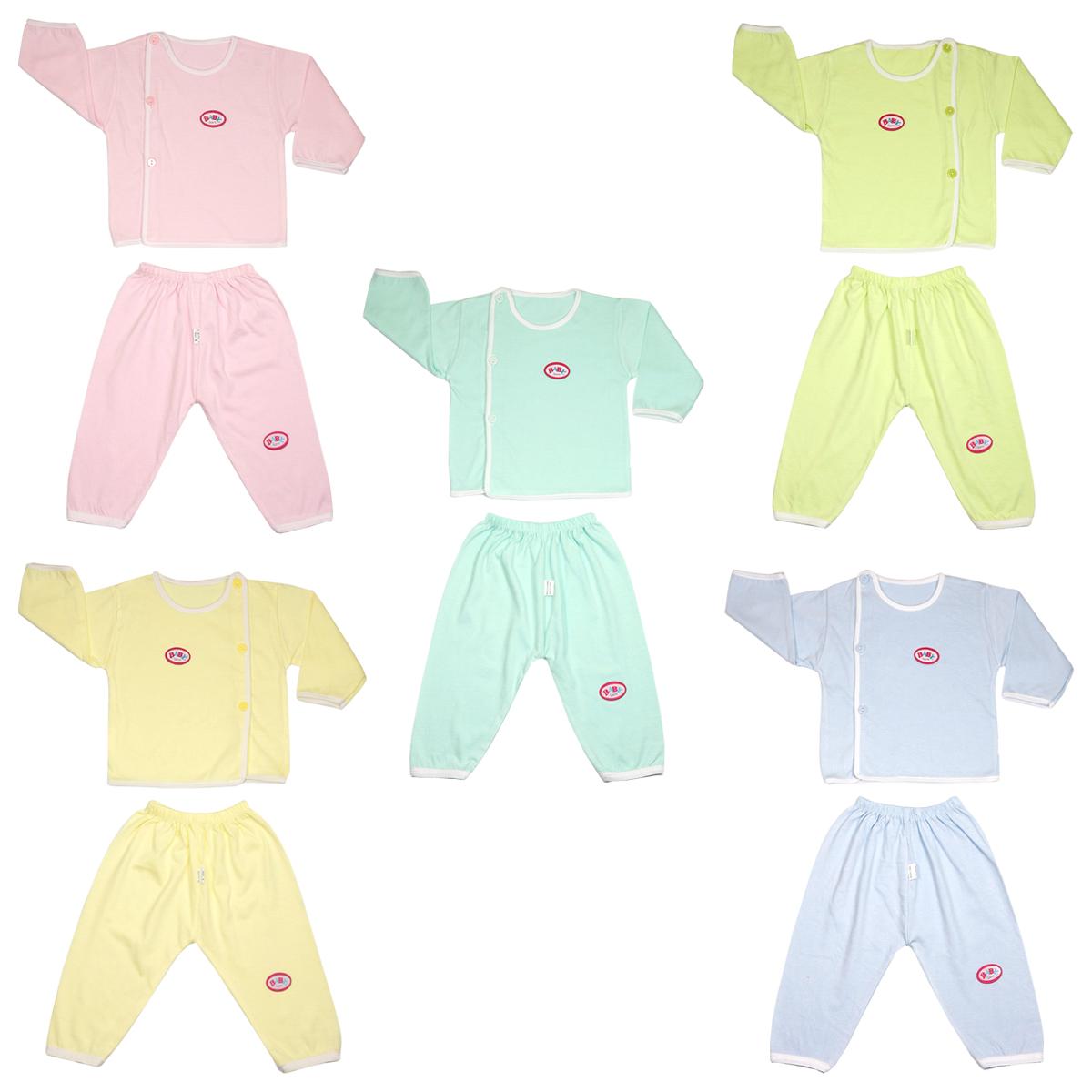 Combo 5 Bộ sơ sinh dài tay baby màu HÀNG ĐẸP chất cotton mềm mịn an toàn cho bé sơ sinh - 5BDTM16 - bộ dài tay sơ sinh đồ sơ sinh