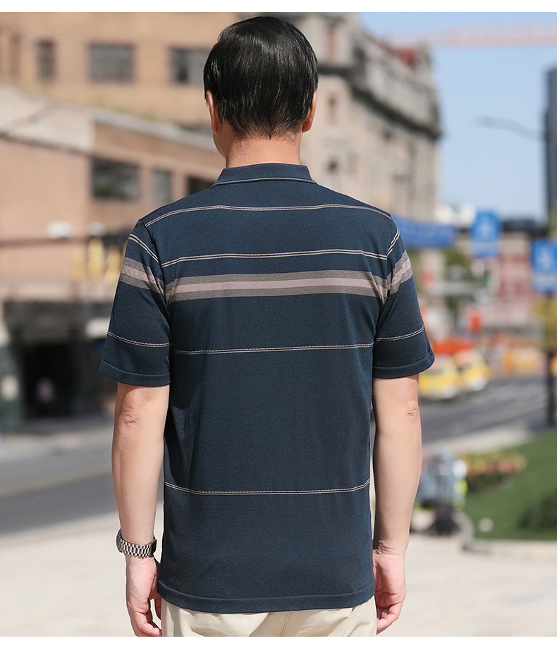 Áo Polo lụa lạnh Nam Trung Niên