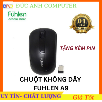 Chuột không dây fuhlen a09b optical wireless đen, độ nhạy cao, chính hãng 100%, bảo hành 1 năm