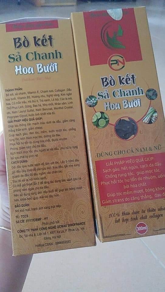 DẦU GỘI BỒ KẾT SẢ CHANH