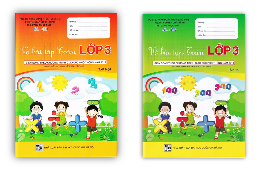 Sách - combo vở bài tập toán lớp 3 - tập 1 + 2