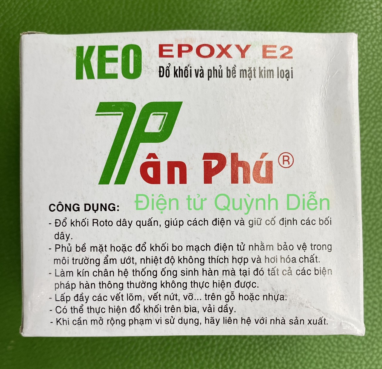 Keo EPOXY (A+B) keo TÂN PHÚ đông cứng rotor - stator