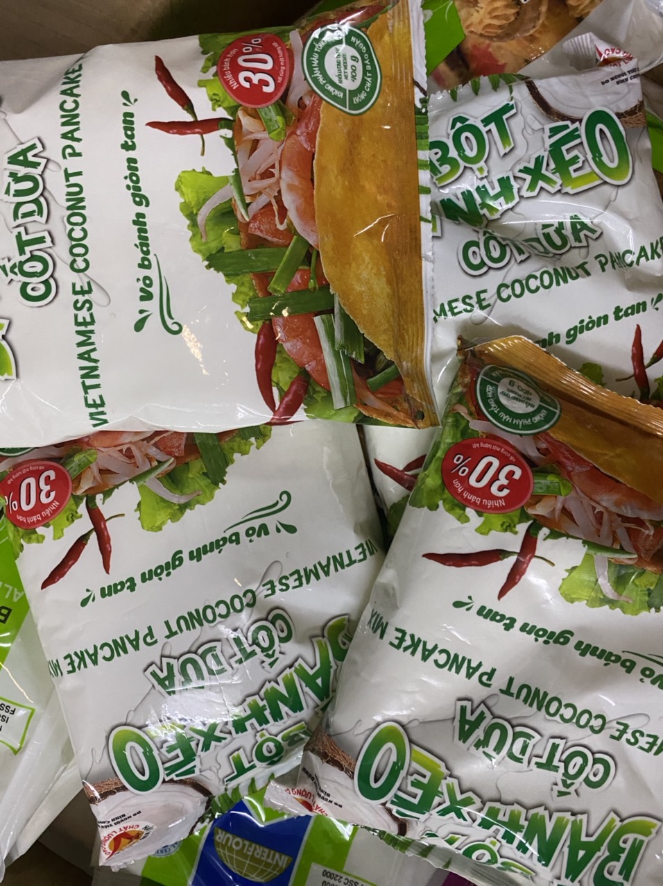 Bột bánh xèo cốt dừa Tấn Sang gói 400g