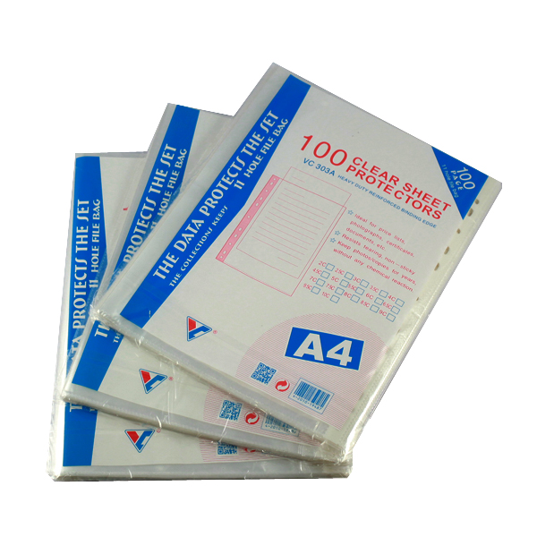 Bìa lỗ A4 VC Xấp 100 tờ