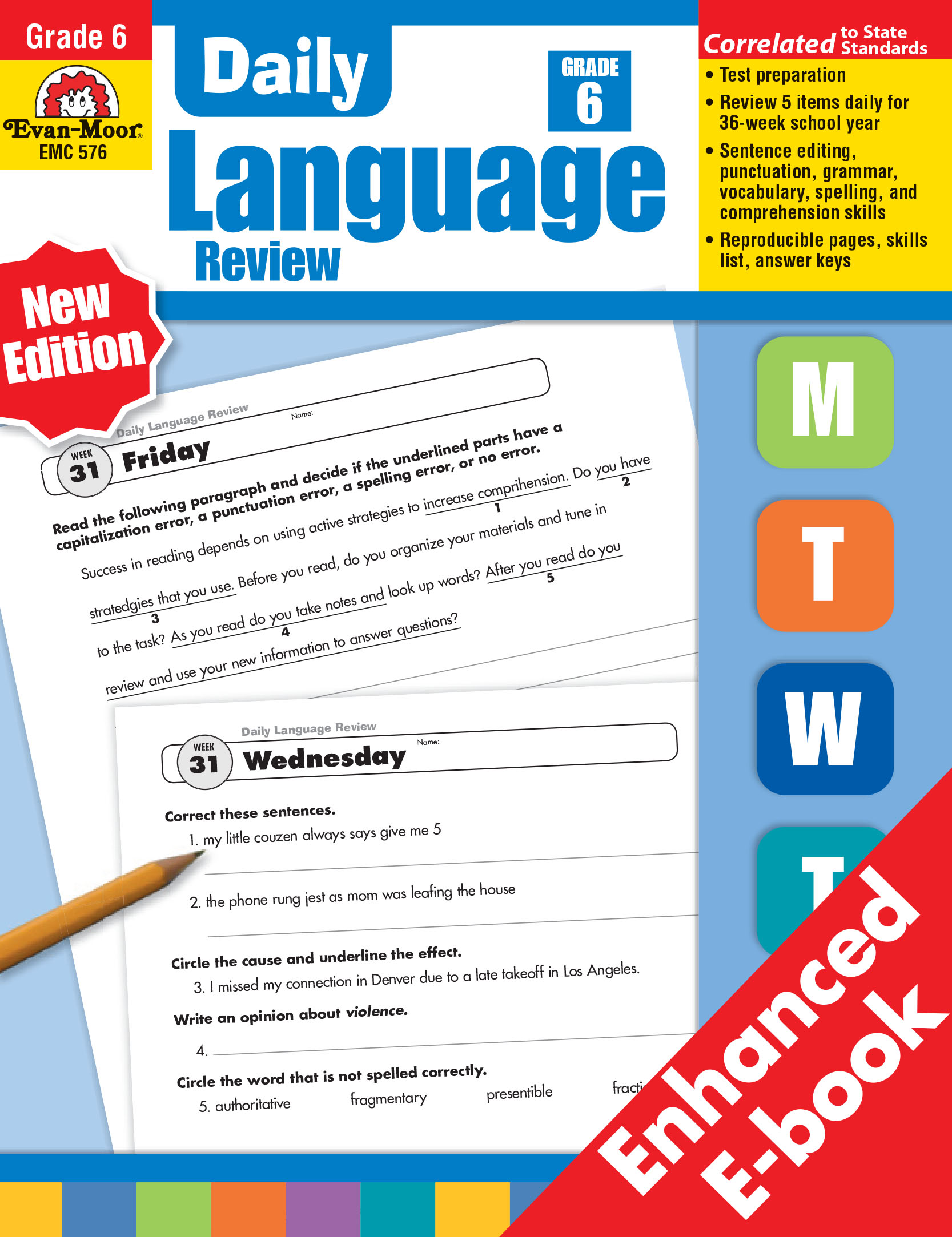 DAILY LANGUAGE REVIEW GRADE 1-8 (Sách đen trắng)