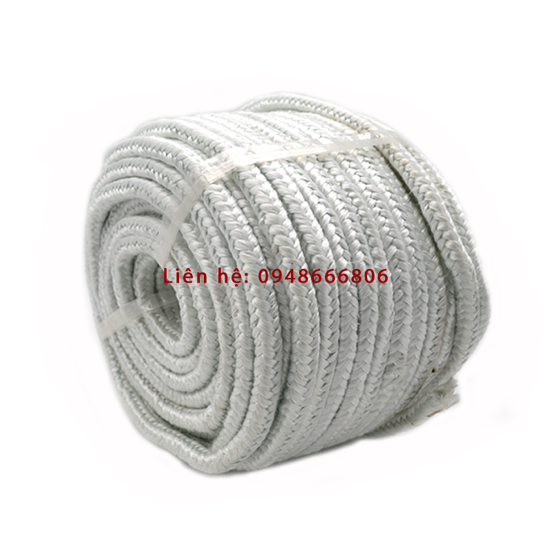 Dây tết Amiang chịu nhiệt, dây amiang vuông kích thước 6x6