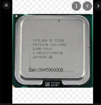 Bộ xử lý Intel® Pentium® E2220 1M bộ nhớ đệm, 2,40 GHz, 800 MHz FSB