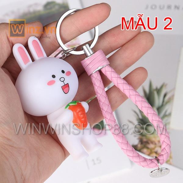 [HCM]Móc khóa thỏ Cony V.2 (Mẫu 2 cầm củ cà rốt)