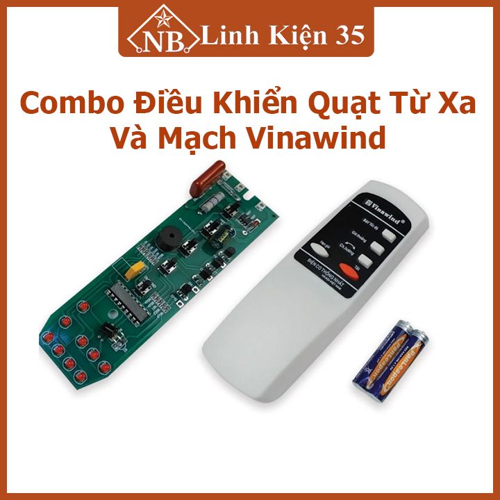 Combo bộ điều khiển quạt từ xa Vinawind cho quạt cây/treo tường tùy chọn