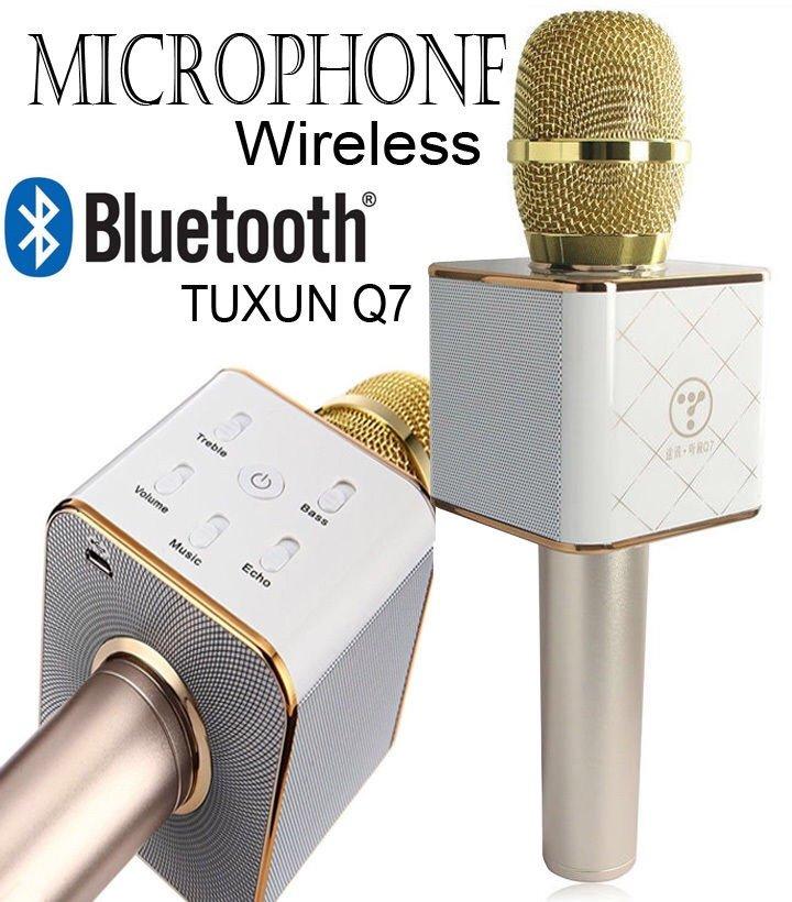 Micro Karaoke Kèm Loa Bluetooth Q7 - Hát Hay Giá Rẻ Dũng