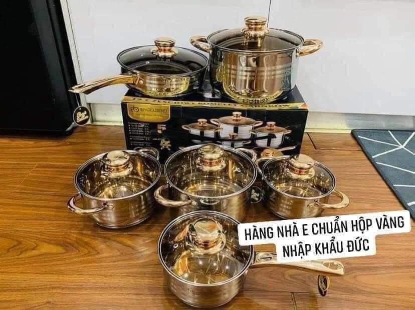 BỘ NỒI ĐỨC NHẬP KHẨU 6 MÓN 5 ĐÁY