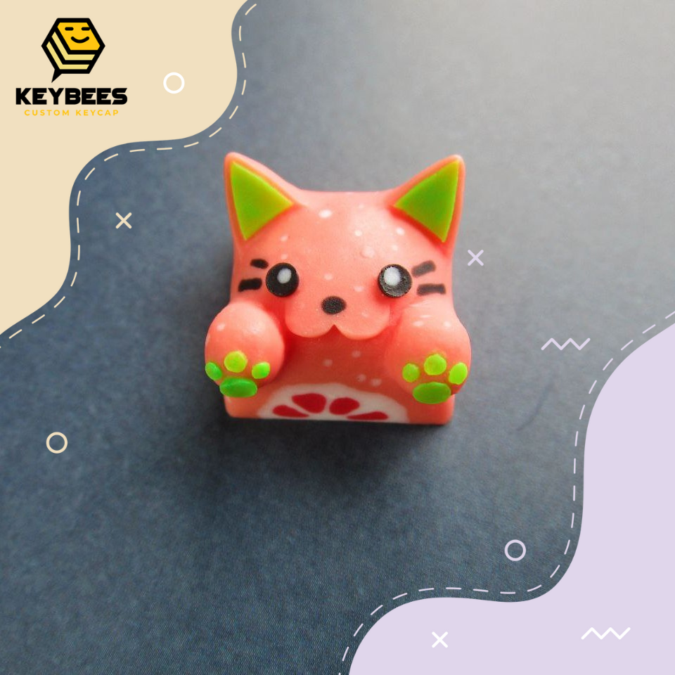 Artisan Keycap - Nút bàn phím cơ resin handmade Bongo Cat V2 (Nhiều Mẫu)