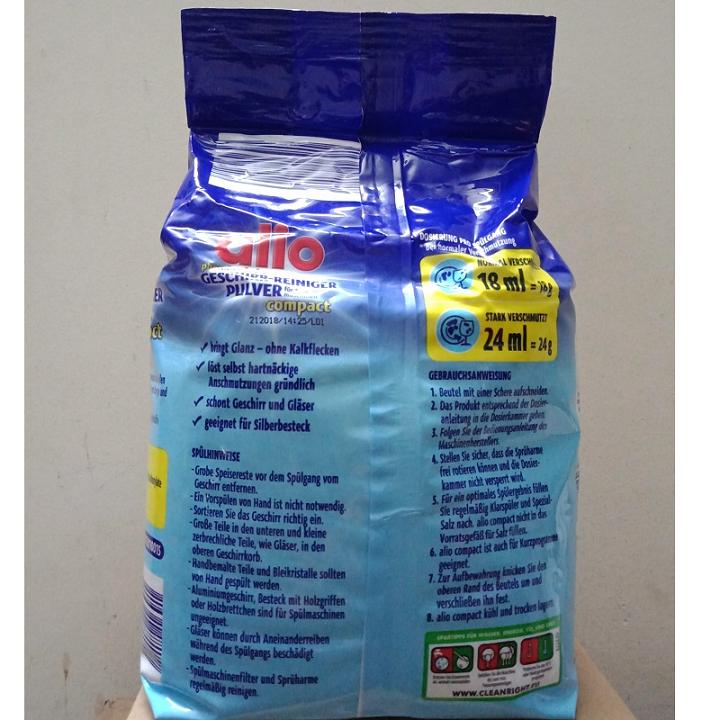 Bột rửa bát Alio , bột chuyên dùng cho máy gói 1,8kg