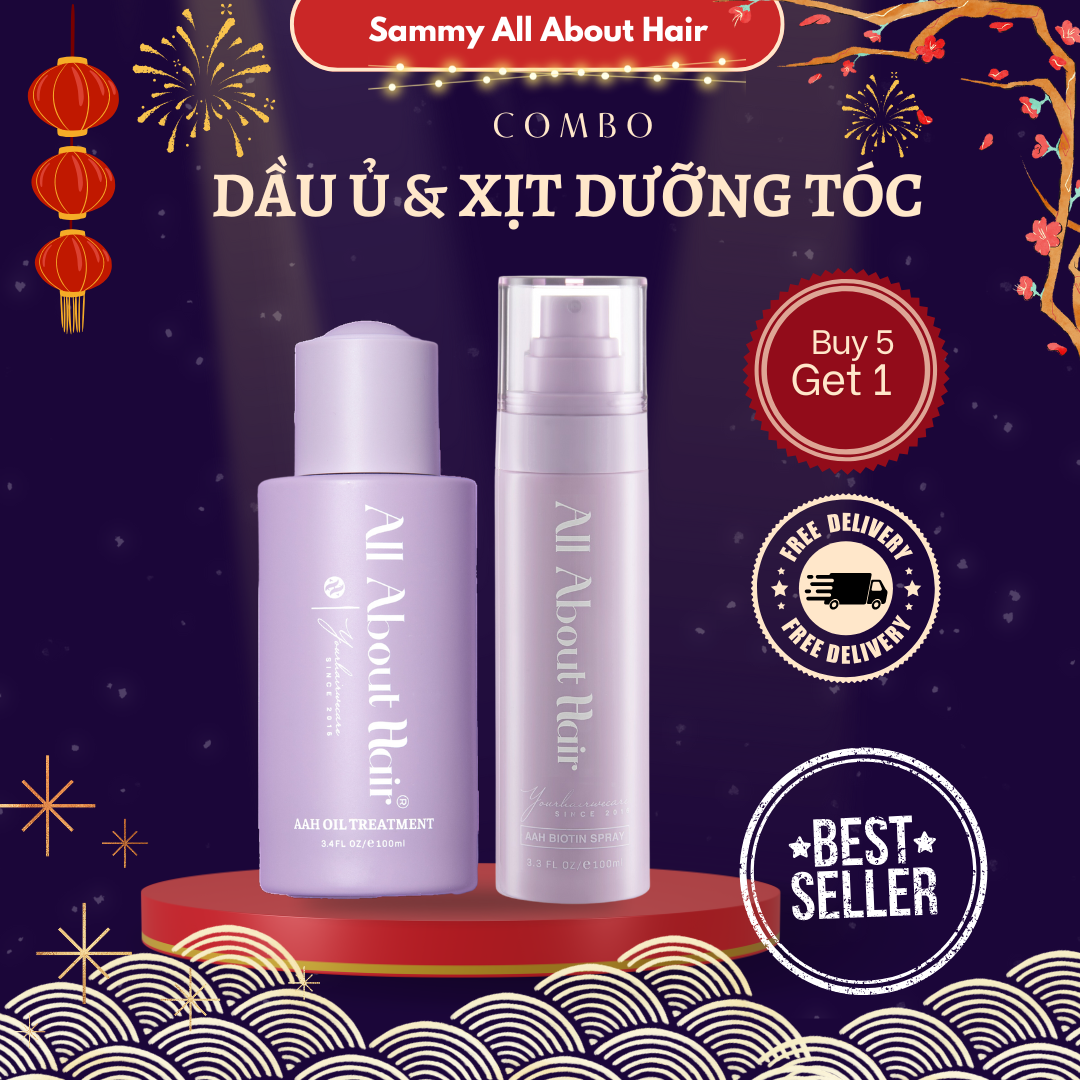 Combo DẦU Ủ + XỊT DƯỠNG - Tóc mọc & Tóc mềm