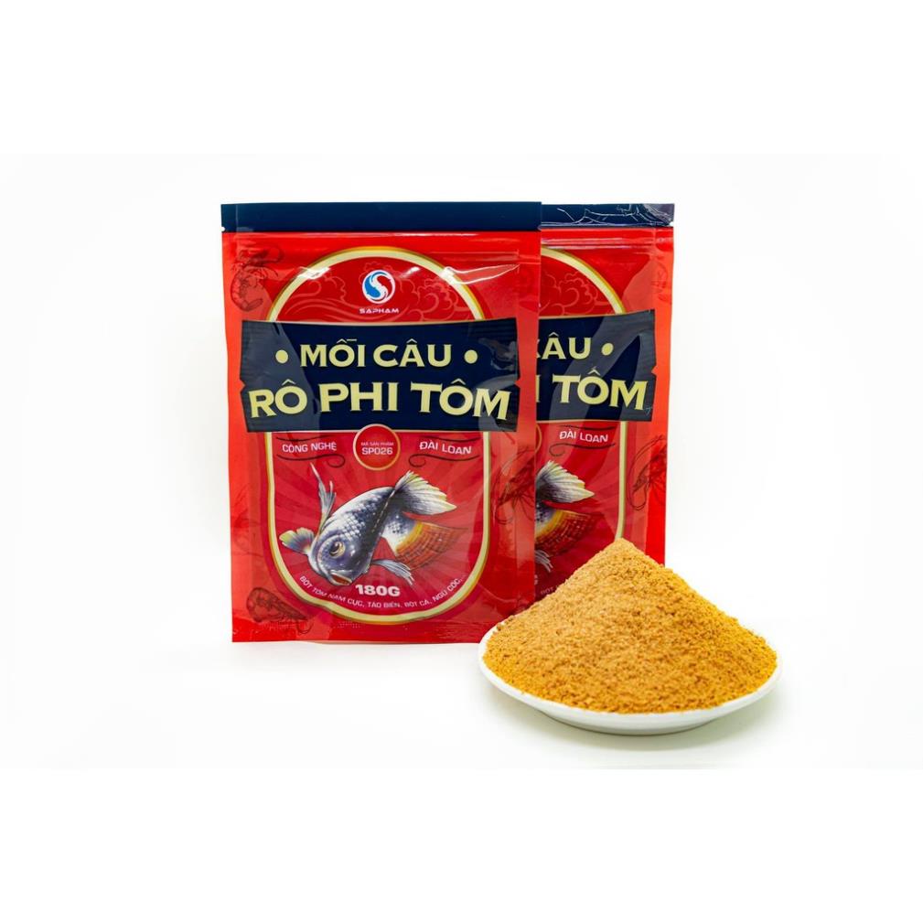 Mồi câu rô phi tôm _ rô phi gan sapham