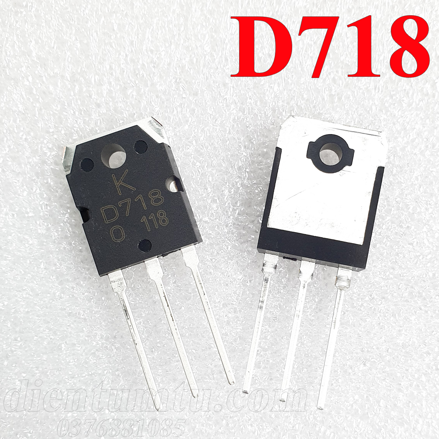 Sò - transistor d718 b688 - hàng zin kec - lưng đồng dày - chân dài
