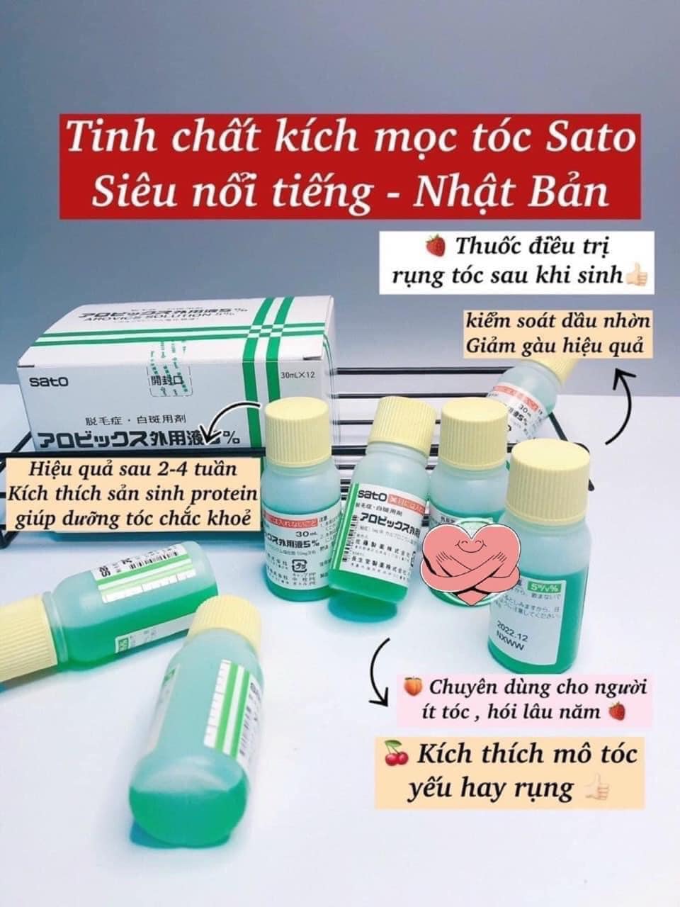 Tinh Chất kích thích Mọc Tóc Sato Arovics Solutions 30ml