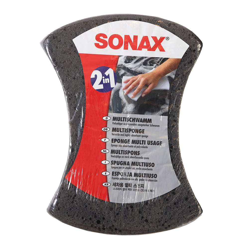 Miếng mút xốp bọt biển rửa xe 2 mặt Sonax Multi Sponge 2in1