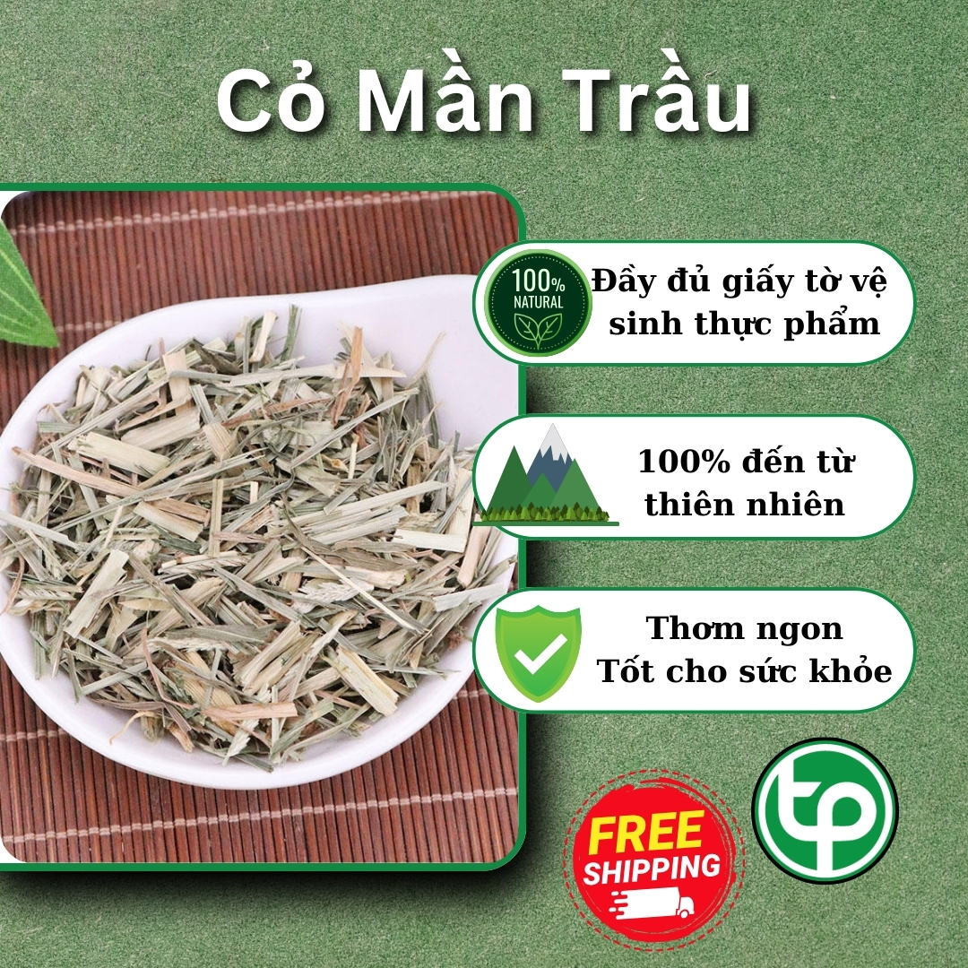 [Hàng mới về] Cỏ mần trầu khô 1kg - Thảo Dược Tấn Phát - Chuyên dùng để pha trà và sắc nước uống