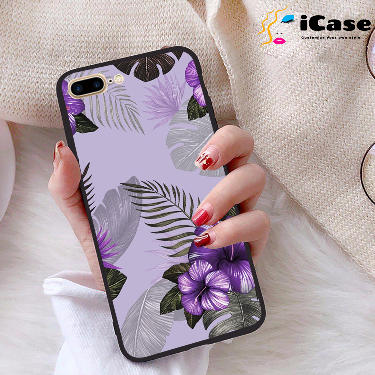 Ốp lưng iPhone 7 Plus viền dẻo TPU BST Hoa