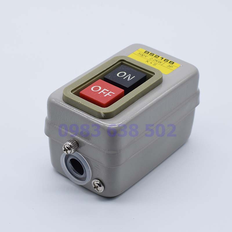 BS216B Công tắc on-off điện 3 pha nút nhấn tắt/mở