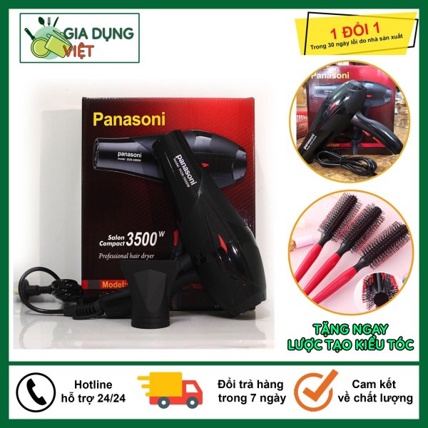 [Tặng 1 Lược Tạo Kiểu ] Máy sấy tóc Panasoni Model công suất lớn - 3500W - bảo hành 12 tháng cao cấp