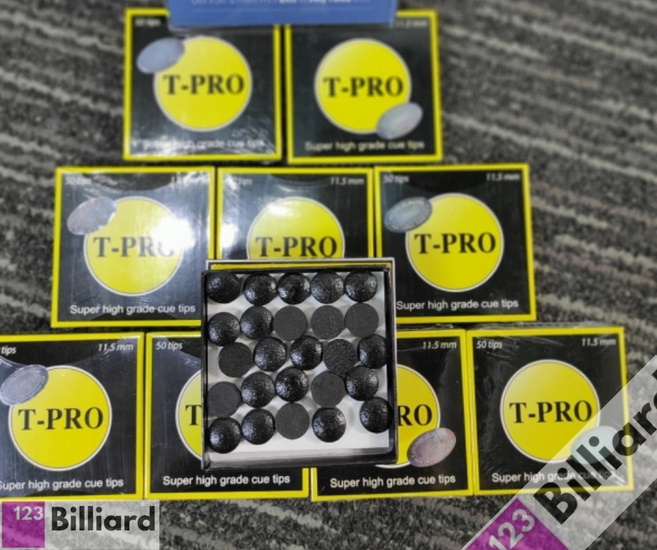 [HCM][SIÊU THỊ BIDA] Đầu cơ bida Tpro 11.5mm 50 viên [ĐẦU CƠ CLB]