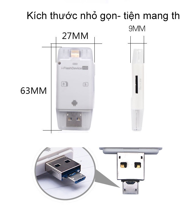 Đầu đọc thẻ nhớ đa năng i-flash