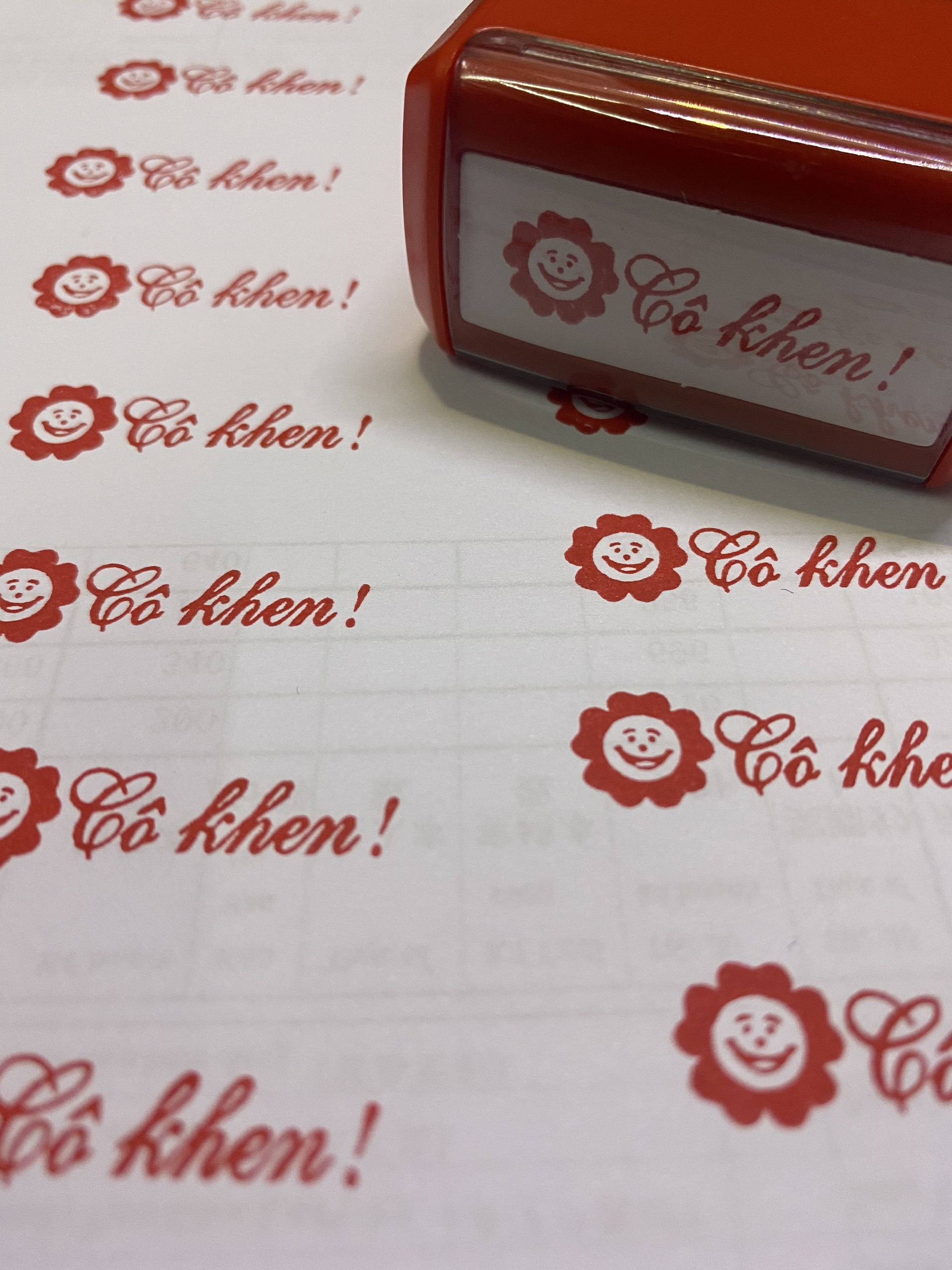 [HCM]Dấu logo tiểu học - dấu mặt cười cô khen!