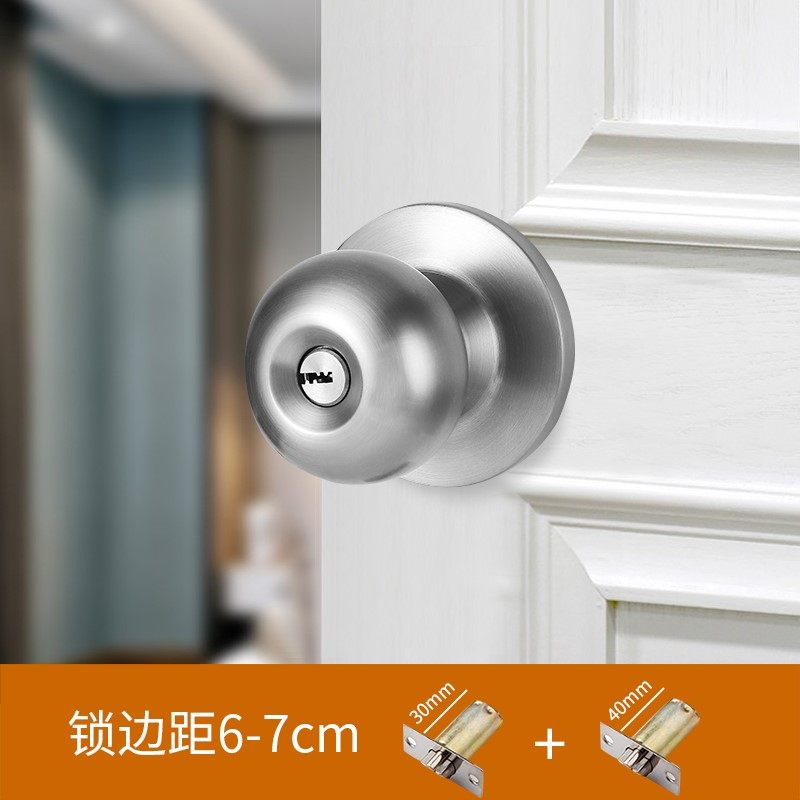 Khóa cửa gia dụng khóa bóng đa năng khóa phòng ngủ trong nhà khóa phòng tắm cửa gỗ kiểu cũ khóa bóng tròn
