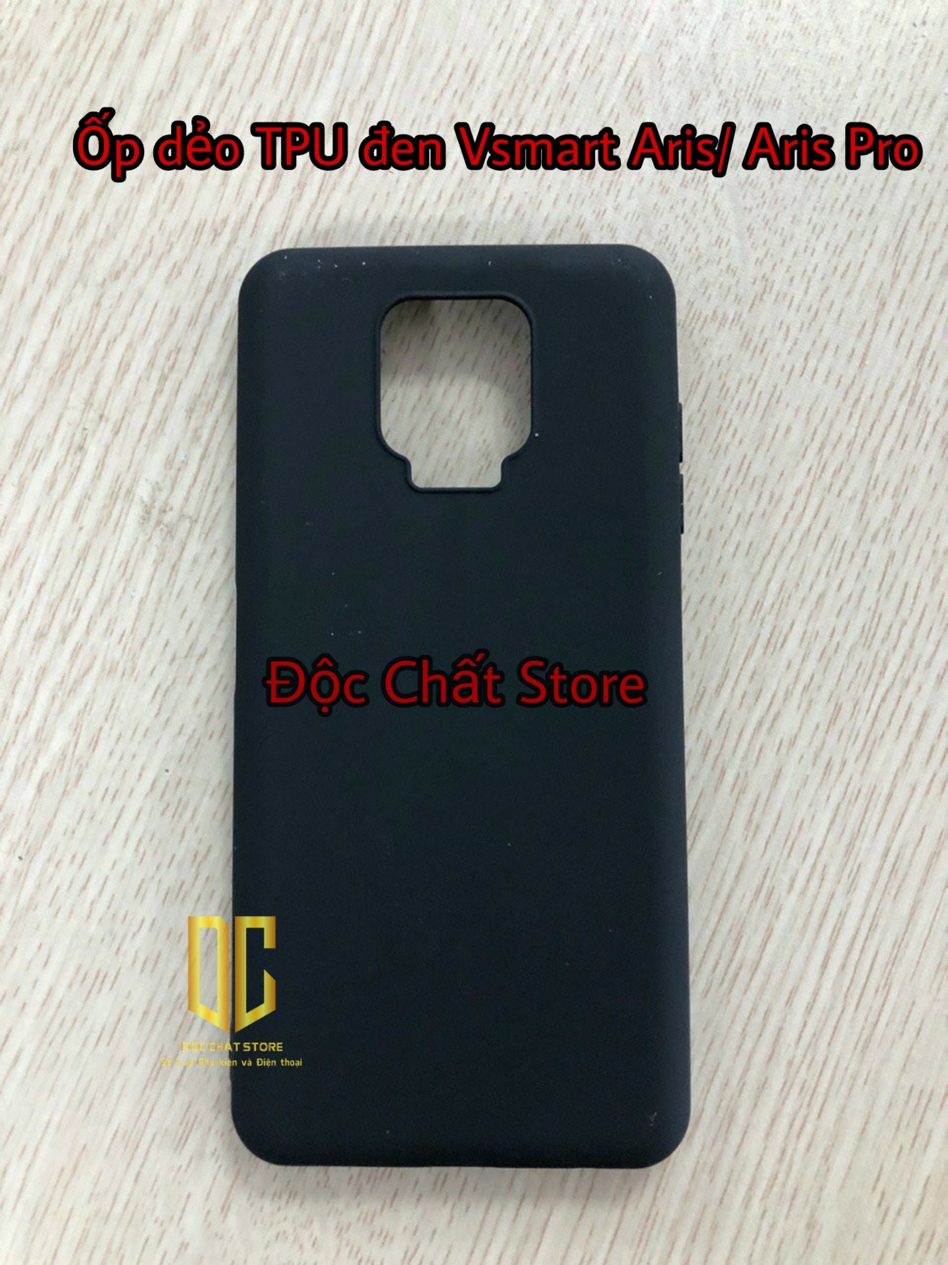 Ốp dẻo Đen - TPU Vsmart Aris/Aris Pro