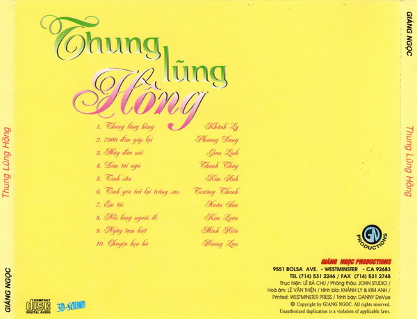 Bộ 5 đĩa Cd giáng ngọc cd 4