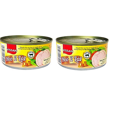 Heo 2 lát Vissan 150g (Date mới) LON IN
