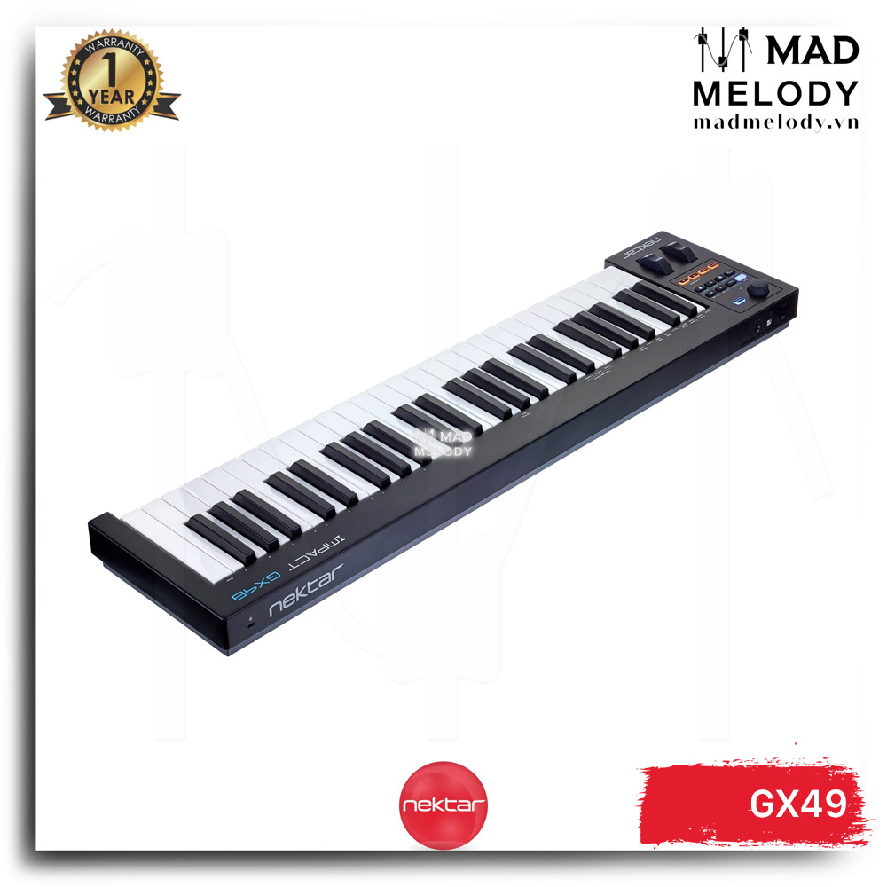 Nektar Impact GX49 Keyboard Controller (đàn làm nhạc, 49 phím, NEW)